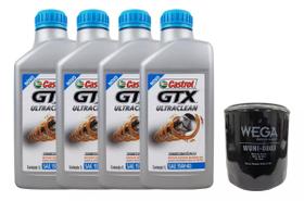 Kit Óleo Motor 15w40 Castrol Filtro Gm Wega Wuni0003