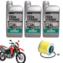 Kit Óleo Motor Yamaha Xt 660, Xt 660z Tenere, Dragstar 650 Motorex 15w50 Semi Sintético 3 Litros + Filtro Vedamotors