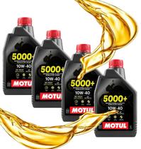 Kit Óleo Motul 5000 10w40 Semissintético 4 Litros