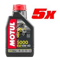 Kit Óleo Motul 5000 4t 10w40 C/ 5 Litros Semissintético - MOTUL