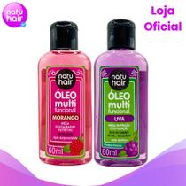 Kit Óleo Multifuncional Morango + Uva Natuhair 60ml