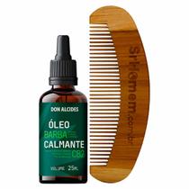 Kit Óleo Para Barba CB2 Ozonizado e Pente Curvo Don Alcides