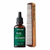 Kit Óleo Para Barba CB2 Ozonizado e Pente Curvo Don Alcides