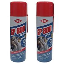 Kit Óleo para Correntes Spray 300ml GP 800 com 2 Unidades - FBS Kit Óleo para Correntes Spray 300ml GP 800 com 2 Unidades - FBS