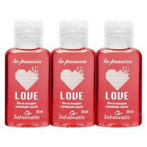 Kit Óleo para Massagem Love Hot Morango (3 unidades) Kit Óleo para Massagem Love Hot Morango (3 unidades)