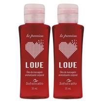 Kit Óleo para Massagem Sensual Sensação Quente -2 Unidades