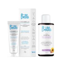 Kit Óleo Pós Depilação Creme Esfoliante Corporal Depil Bella