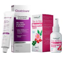 Kit Óleo Rosa Mosqueta Puro 30ml + Gel Cicatricure 30g