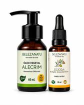 Kit Óleo Vegetal de Jojoba e Alecrim 60ml 100% Puro BelezaNatu Kit Óleo Vegetal de Jojoba e Alecrim 60ml 100% Puro BelezaNatu