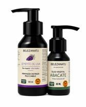 Kit Óleo Vegetal de Semente de Uva e Abacate 100% Puro BelezaNatu Kit Óleo Vegetal de Semente de Uva e Abacate 100% Puro BelezaNatu