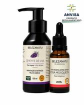 Kit Óleo Vegetal de Semente de Uva e Rosa Mosqueta 100% Puro BelezaNatu Kit Óleo Vegetal de Semente de Uva e Rosa Mosqueta 100% Puro BelezaNatu