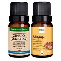 Kit Óleo Zimbro + Argan 10ml - Essência Brasil