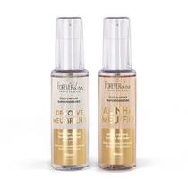 Kit Óleos Cap. Super Brilho e Alinhamento Forever Liss 60ML