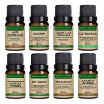 Kit Óleos Essenciais - Anis, Alecrim, Cedro, Citronela