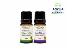 Kit Óleos Essenciais de Melaleuca Tea Tree e Lavanda 10ml BelezaNatu Kit Óleos Essenciais de Melaleuca Tea Tree e Lavanda 10ml BelezaNatu