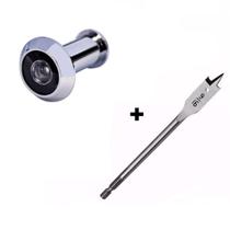 Kit Olho Magico e Broca Chata 9/16 Porta de Madeira Instale Você Mesmo