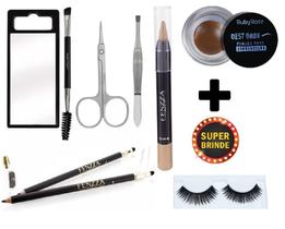 Kit Olhos, Cílios e Design em Sobrancelhas, Olhar Perfeito + Brinde