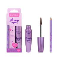 Kit Olhos Máscara de Cílios + Lápis de Olho Marrom - CITY GIRLS