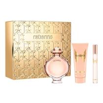 Kit olympéa paco rabanne feminino (edp 80ml + body lotion 100ml + travel spray 10 ml)