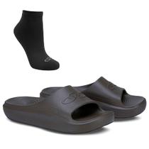 Kit Olympikus 1 Chinelo Sereno e 1 Meia de Cano Curto Masculina Kit Olympikus 1 Chinelo Sereno e 1 Meia de Cano Curto Masculina