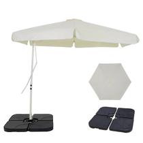 Kit Ombrelone Lateral Suspenso 3m Oslo Com Alavanca + Base 60L Quadrada - Belfix