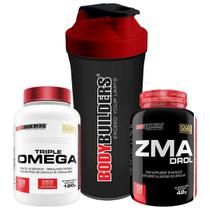 Kit Ômega 120 Cápsulas+ Zma Drol 120 Cápsulas+Bodybuilders