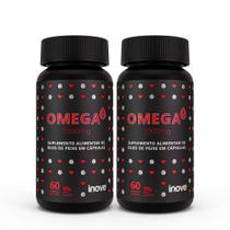 Kit Ômega 3 1000mg dose EPA/DHA Inove Nutrition 2 potes c/ 60 cápsulas cada