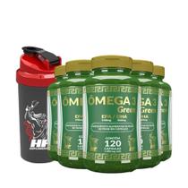 Kit Ômega 3 1000Mg Hf Suplements 5X 120 Caps + Coqueteleira Kit Ômega 3 1000Mg Hf Suplements 5X 120 Caps + Coqueteleira