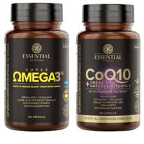 Kit Ômega 3 120 Caps + Coq10 Conzima Q10 60 Caps Essential