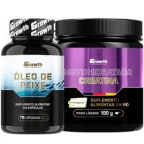 Kit Omega 3 75 Caps + Creatina 100g Creapure Growth Kit Omega 3 75 Caps + Creatina 100g Creapure Growth
