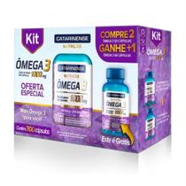 Kit omega 3 c/ 300 capsulas laboratorio catarinense