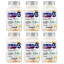 Kit Ômega 3 Colágeno Tipo II 50mg Com 6 Potes De 60 Cápsulas Cada