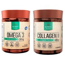 Kit Ômega 3 + Colágeno Tipo II - Nutrify 60 cápsulas Kit Ômega 3 + Colágeno Tipo II - Nutrify 60 cápsulas