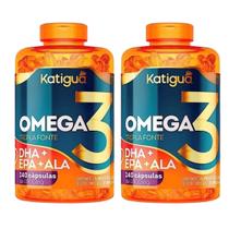 Kit Ômega 3 -DHA+EPA+ALA -240 Cápsulas -Katiguá -2 Unidades Kit Ômega 3 -DHA+EPA+ALA -240 Cápsulas -Katiguá -2 Unidades