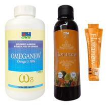 Kit Omeganew 360 cáps + Floranew Garrafa 630g + 5 Sachês Floranew Kit Omeganew 360 cáps + Floranew Garrafa 630g + 5 Sachês Floranew