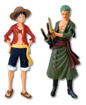 Kit One Piece Luffy E Zoro Bonecos Pvc Action Figure Coleção