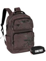 Kit One Piece Mochila De Costas + Estojo Triplo Oficial