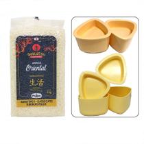 Kit Oniguiri Arroz Japonês Grão Curto 1kg & Forma Triangulo