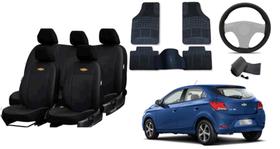 Kit Onix 2016-2019: Capa de Couro + Tapetes + Capa de Volante em Couro Kit Onix 2016-2019: Capa de Couro + Tapetes + Capa de Volante em Couro