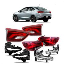 Kit onix sedan com led 2020 a 2025 jogo lanternas e kit drl