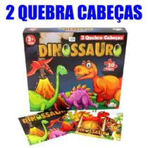 Kit oom 2 jogo quebra cabeça infantil dinossauro 30 peças - MINI TOYS