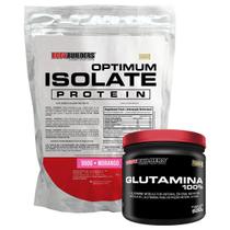 Kit Optimum Isolate Whey Protein 900G + Glutamina 500G