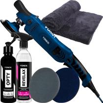 Kit Opty Polidor Vidros Pano Boinas Politriz Rotativa 5'' Kit Opty Polidor Vidros Pano Boinas Politriz Rotativa 5''