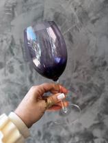Kit opus tacas para vinho em cristal violeta 2pc - home&Co