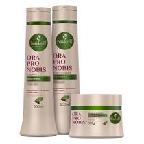 Kit Ora-pro-nóbis Haskell (3 itens) Shampoo, Condicionador e Máscara Kit Ora-pro-nóbis Haskell (3 itens) Shampoo, Condicionador e Máscara