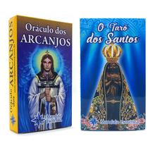 Kit Oráculo dos Arcanjos e Baralho de Tarô dos Santos