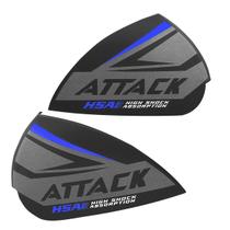 Kit Orelhas Laterais P/ Capacete New Attack Hsa Brilhante - Pro Tork