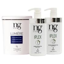 Kit Organic Plex Proteção contra Desbotamento Loiros + Pó Descolorante Lumière NG de France