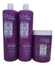 Kit Orgânica Matizadora Blond Rofer 2x1Lt e Bottox Blond 1 kg