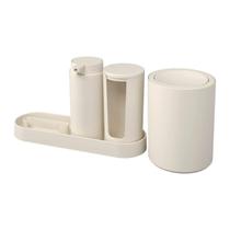 Kit Organização 4 Peças de Lavabo Banheiro Serene Moderno